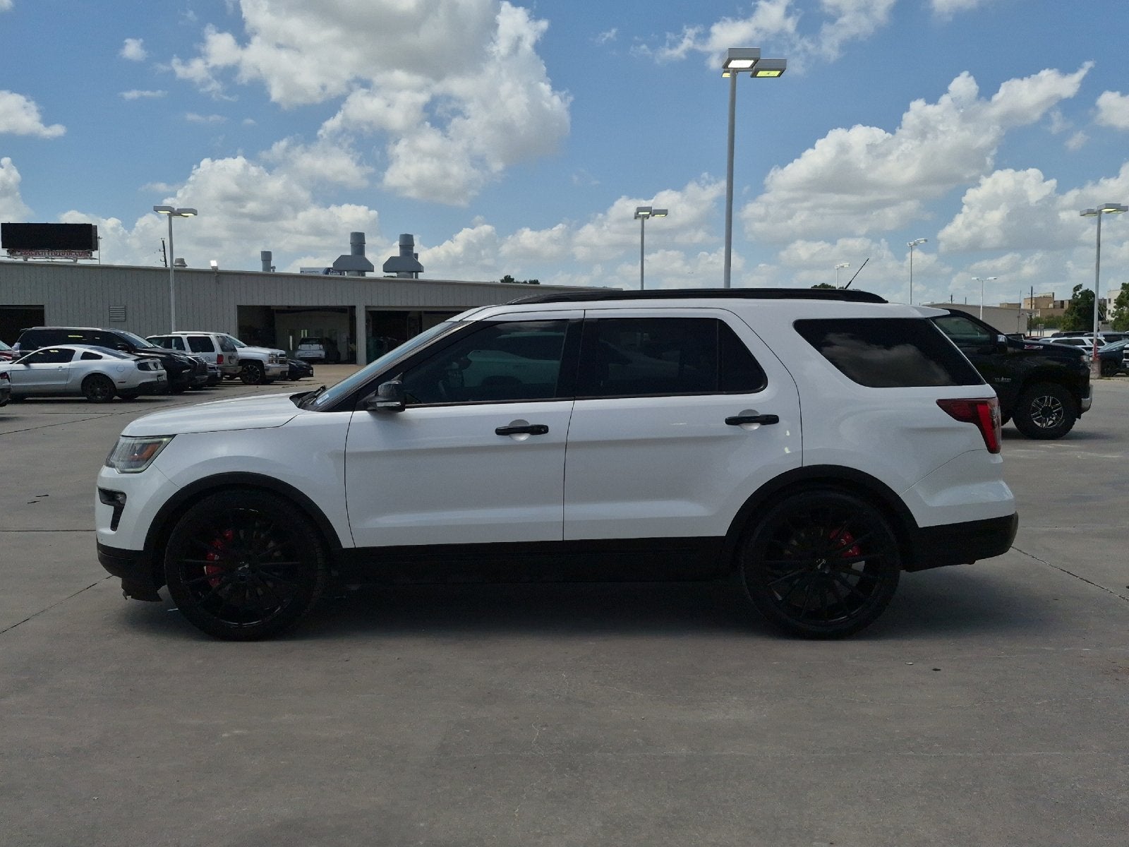 2018 Ford Explorer — rear three-quarter view