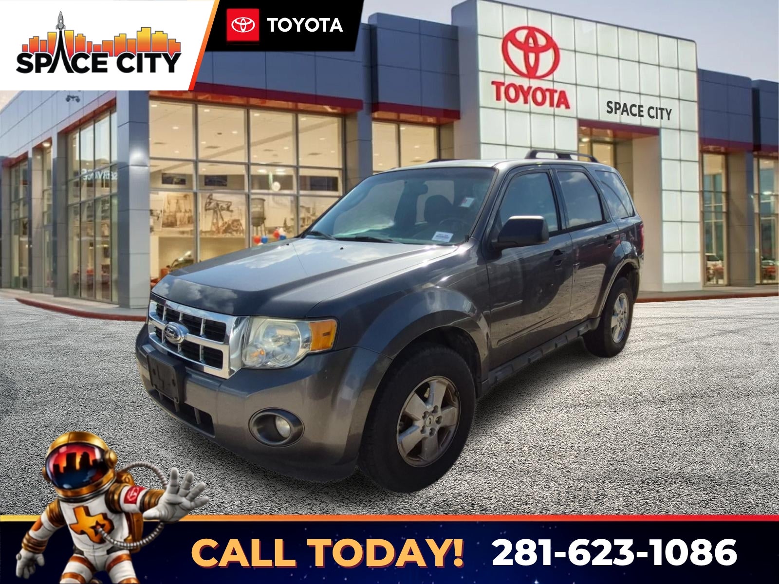 2012 Ford Escape XLT in Gray — front three-quarter view