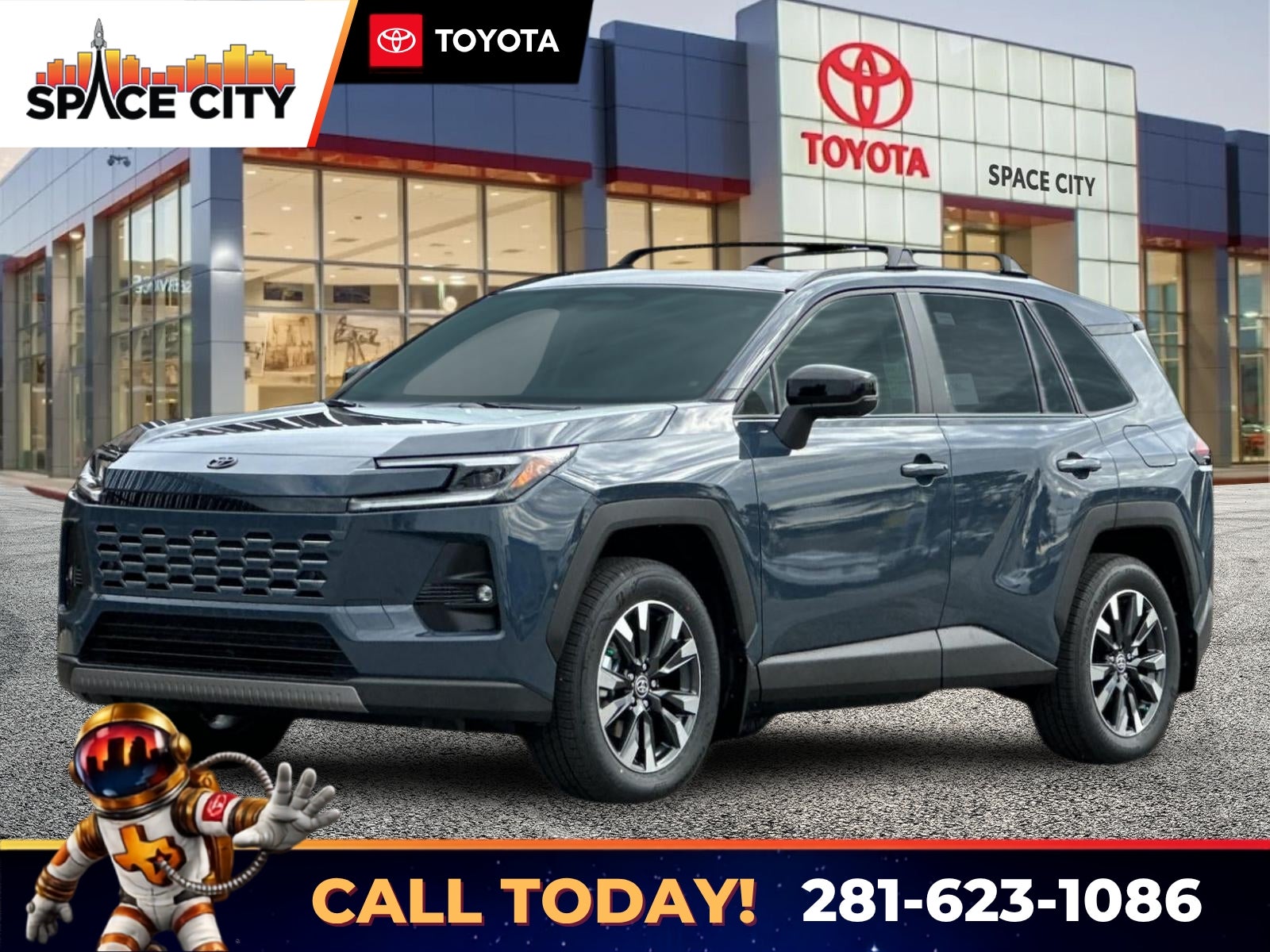 2026 Toyota RAV4 Limited in Storm Cloud — front three-quarter view
