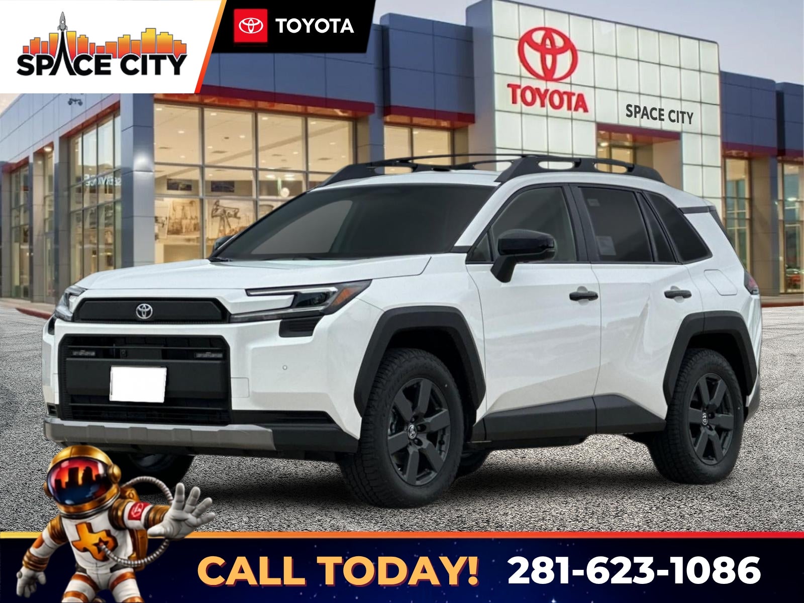 2026 Toyota RAV4 Woodland in Ice Cap — front three-quarter view