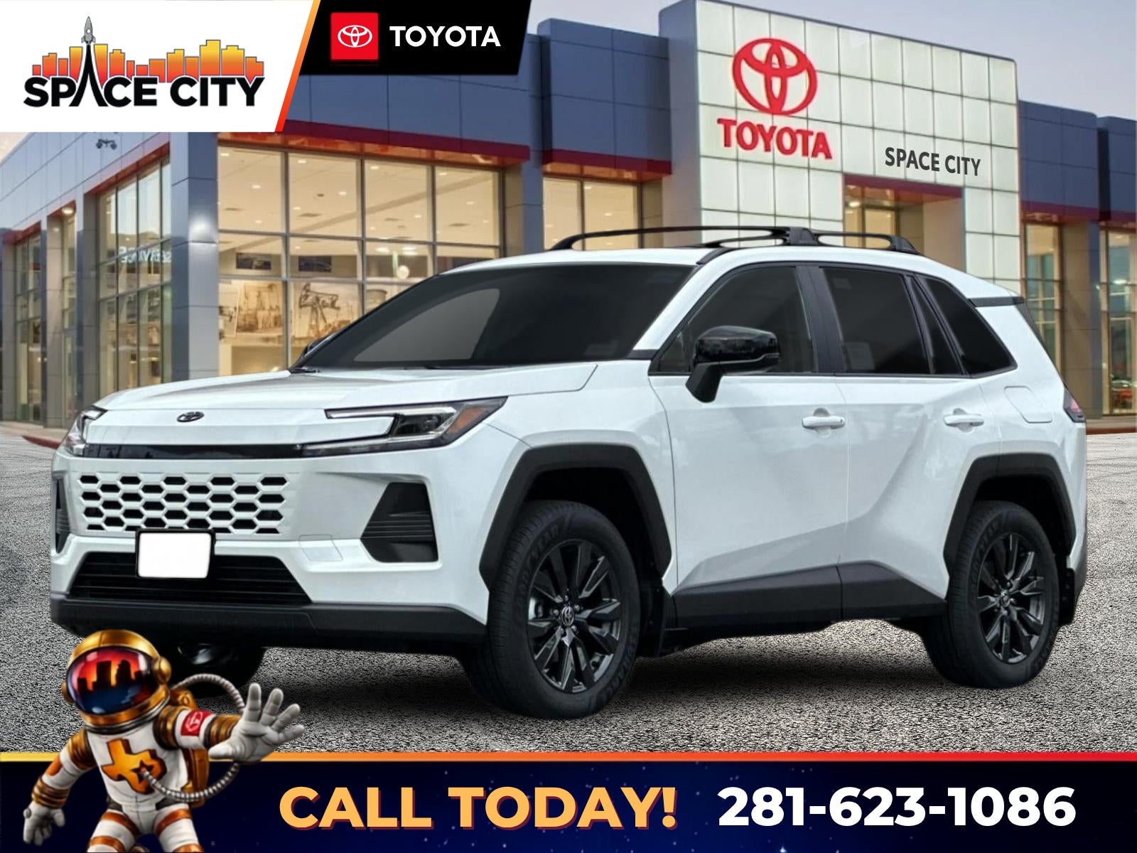 2026 Toyota RAV4 XLE Premium in Wind Chill Pearl — front three-quarter view