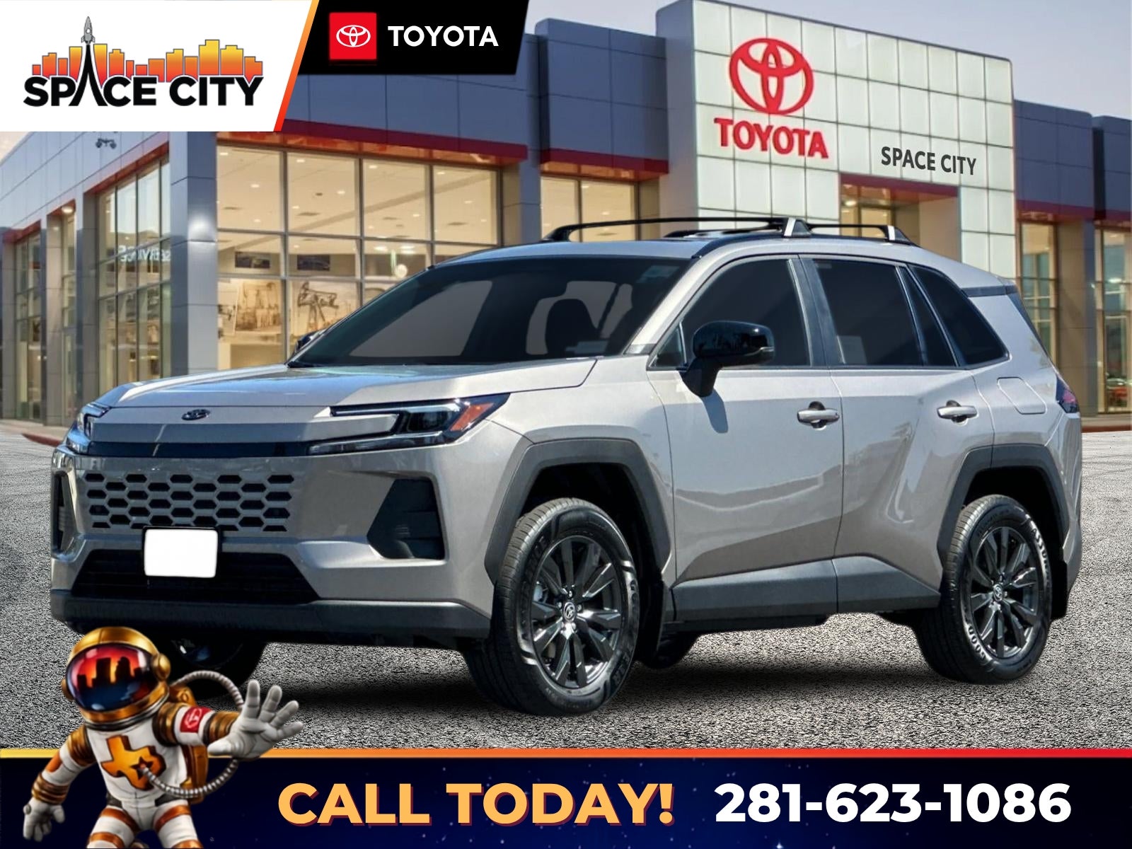 2026 Toyota RAV4 XLE Premium in Meteor Shower — front three-quarter view