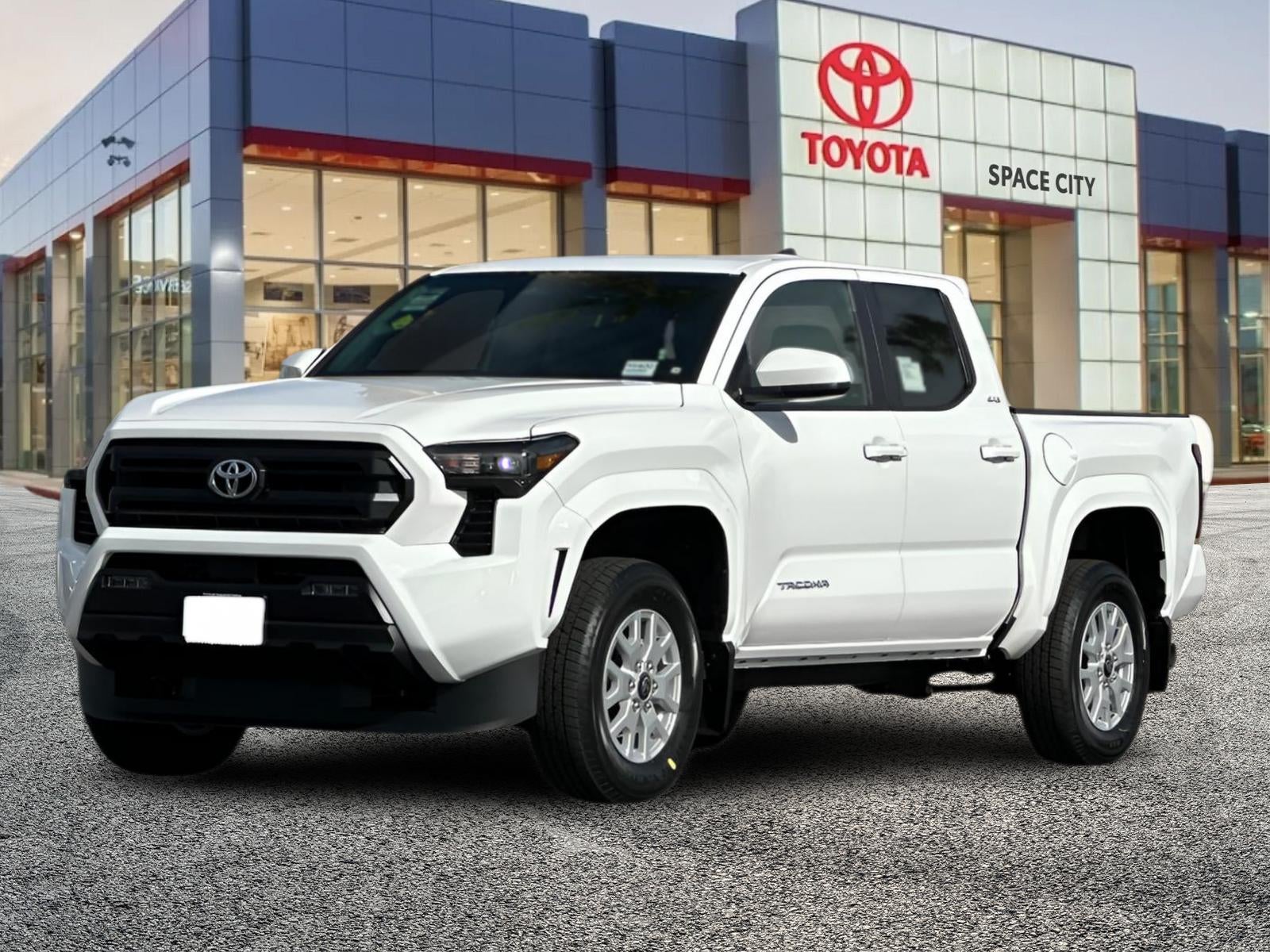 2026 Toyota Tacoma SR5 in Ice Cap — front three-quarter view