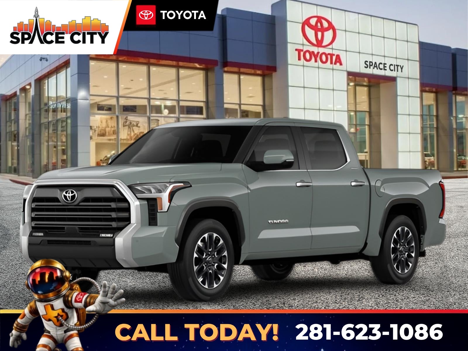 2026 Toyota Tundra Limited in Lunar Rock — front three-quarter view