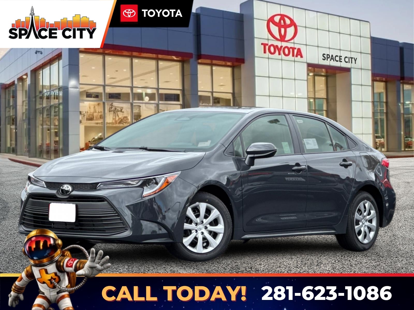 2026 Toyota Corolla LE in Underground — front three-quarter view