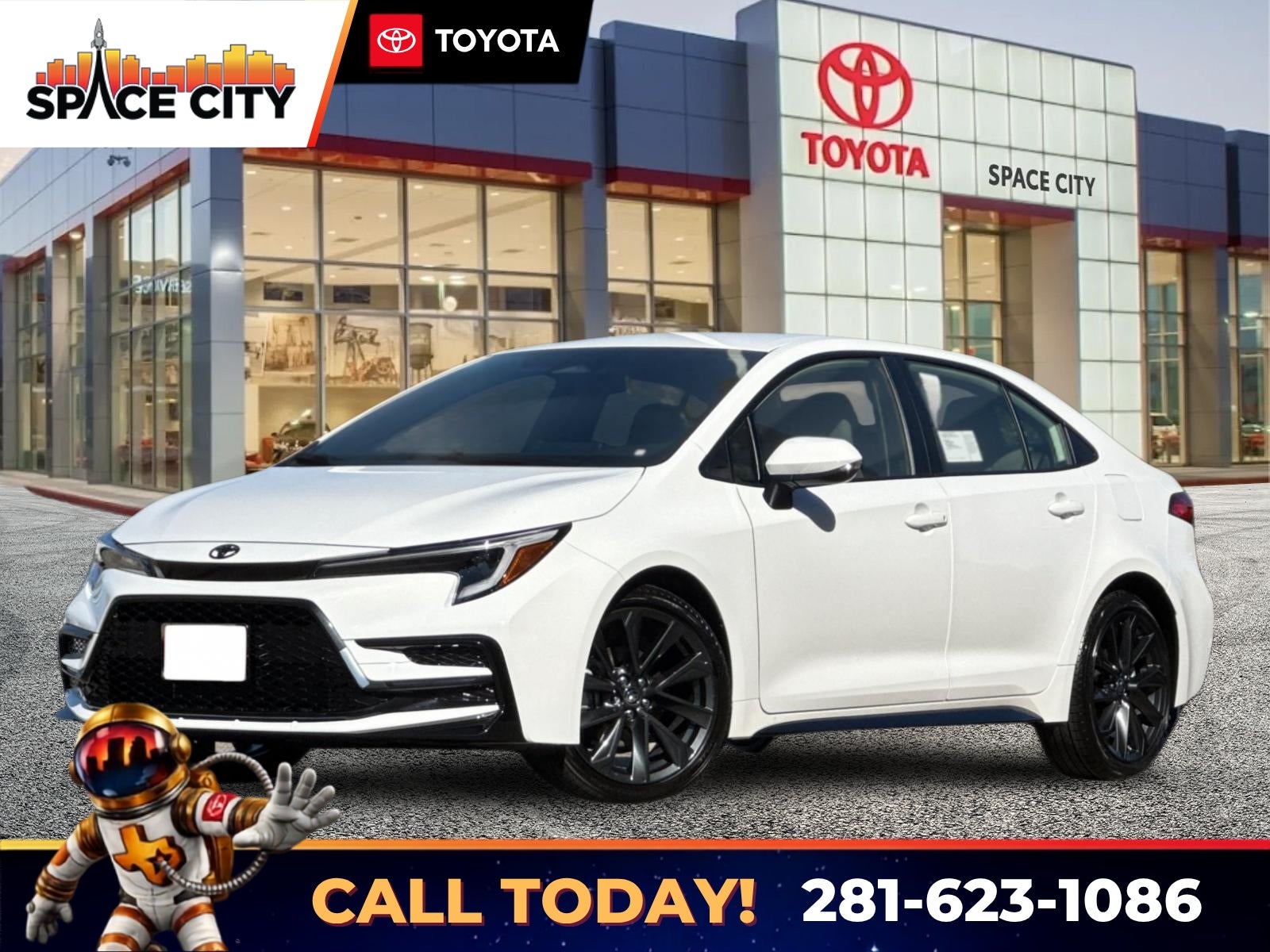 2026 Toyota Corolla SE in Ice Cap — front three-quarter view