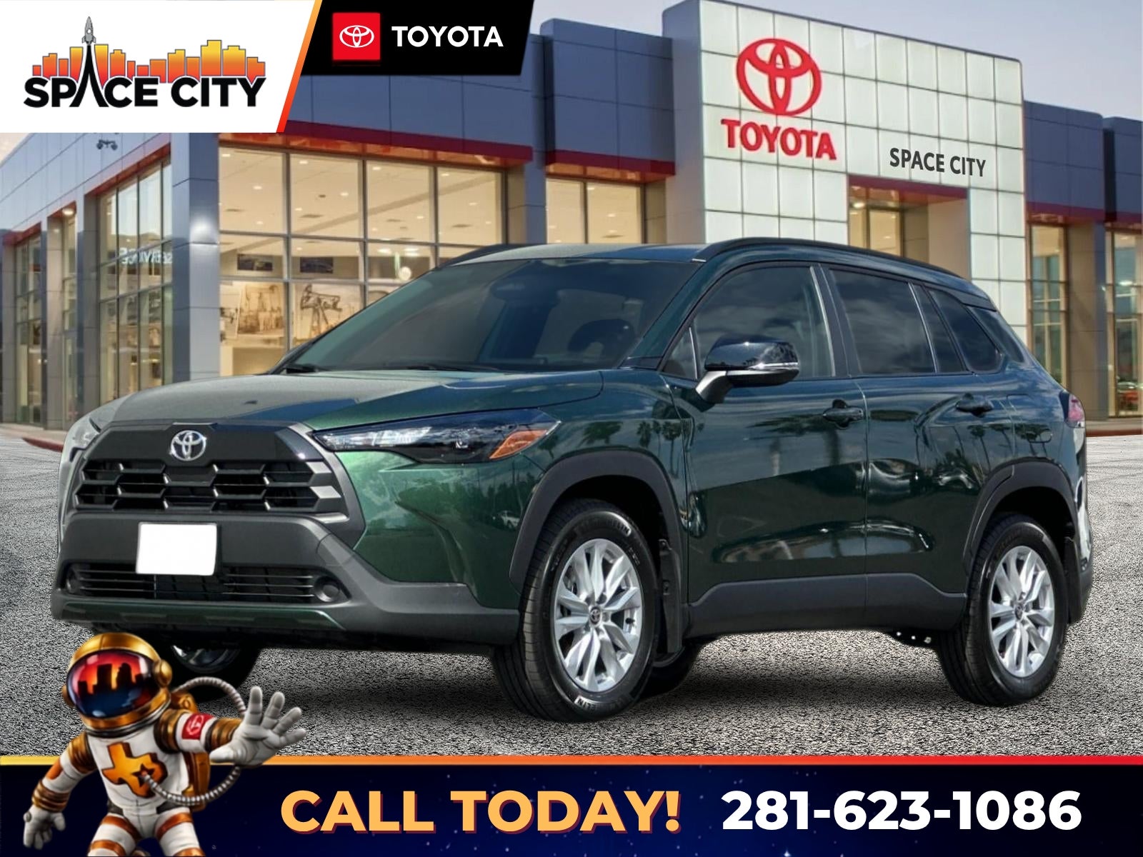 2026 Toyota Corolla LE in Cypress — front three-quarter view