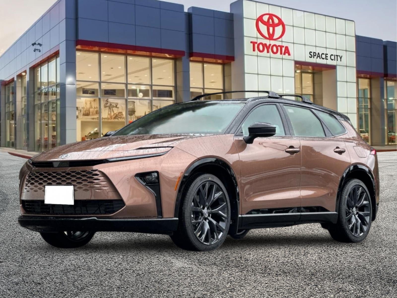 2026 Toyota Crown Limited in Bronze Age With Black Roof — front three-quarter view