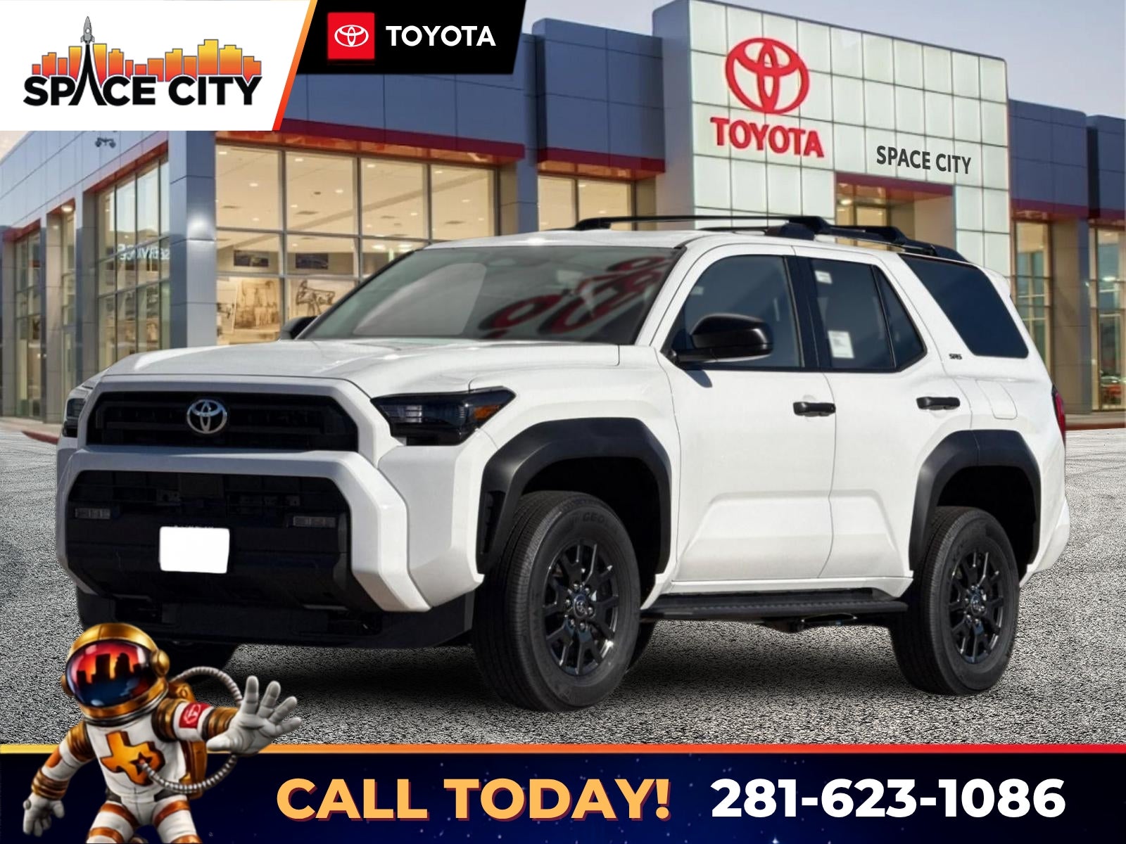 2026 Toyota 4Runner SR5 in Ice Cap — front three-quarter view