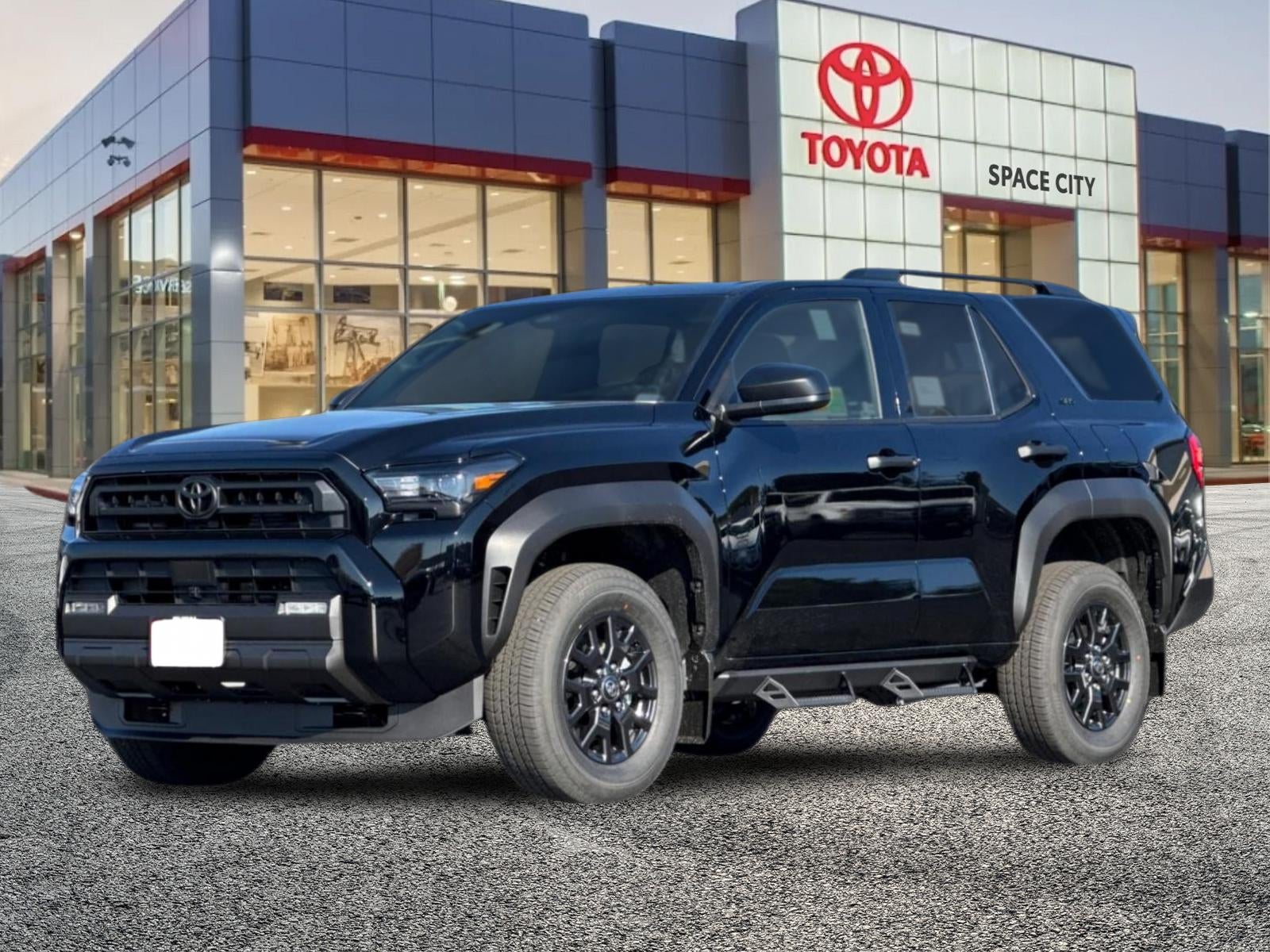 2026 Toyota 4Runner SR5 in Black — front three-quarter view