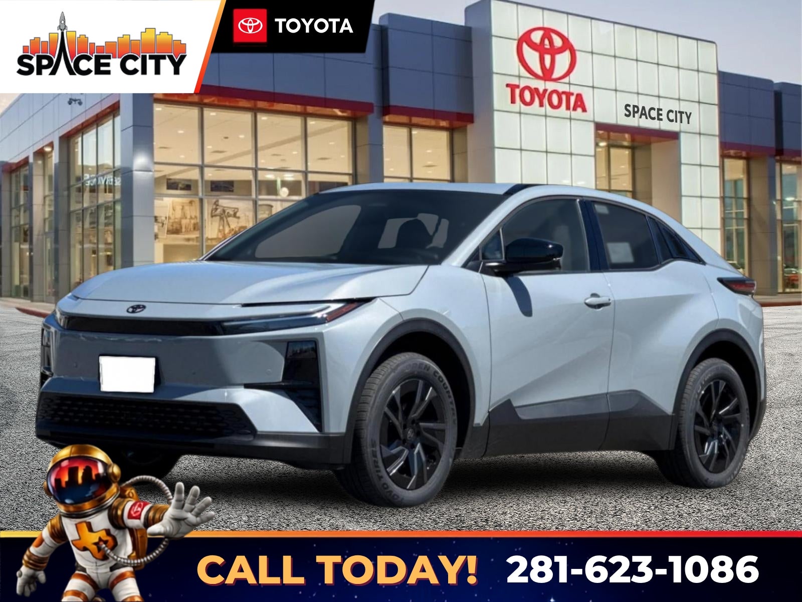 2026 Toyota C-HR SE in Cement — front three-quarter view